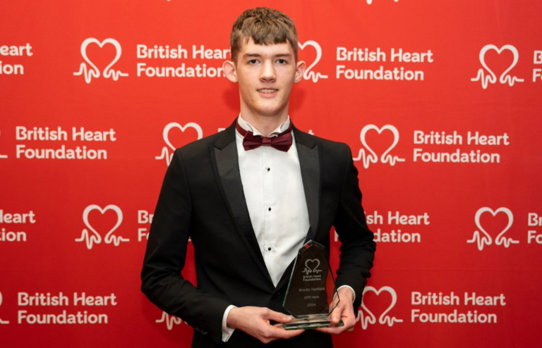 Brodie was honored at the 7th Annual Awards Ceremony of the British Heart Foundation